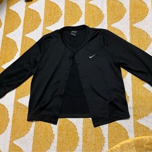 Nike Dri fit mesh back smiley crop cardigans small